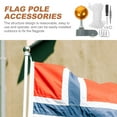 Eease 1 Set Professional Flag Pole Accessories Repair Flagpole Ball