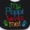 thumbnail image 4 of Inktastic My Poppi Loves Me Boys or Girls Baby Bib, 4 of 4