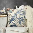 thumbnail image 2 of YINGXI Flowers Blue and White Throw Pillow Cover,Cushion Case Outdoor Decoration for Sofa Couch Farmhouse 22x22in, 2 of 5