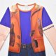 thumbnail image 5 of Nvse-Unisex Kids Girls Boys Movie Character Jumpsuit Cosplay Bodysuit Uniform Outfits for 3-12 Years(Orange )150, 5 of 5