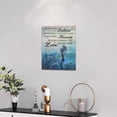 thumbnail image 3 of Mermaid Wall Art Mermaid Pictures Inspirational Quotes Memorial Canvas Prints Wall Decor Ocean Sea Life Painting Framed Modern Artwork Gifts for Girls Bathroom Living Room Bedroom Office 12"x16", 3 of 6