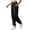 Black, variant on Baggy Sweatpants for Women Lined Casual Drawstring Jogger Pants High Waist Workout Lounge Trousers with Pocket