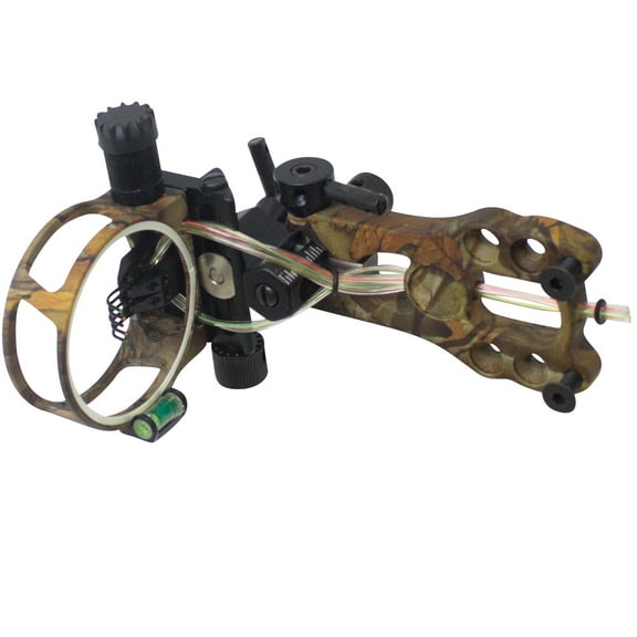 SAS 5 Pins .019 Fiber Optic Bow Sight with Micro Adjustments and LED Light