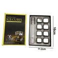 thumbnail image 2 of Juego de piedras para whisky, cubitos de hielo reutilizables, acero inoxidable, 8 piedras enfriadoras de metal con pinzas para hielo, 2 of 5