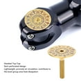 thumbnail image 4 of Bike Headset Top Cover, 28.6mm Bike Headset Stem Top Cap Unique Half Perforated Design Bike Front Fork Stem Top Cap for Mountain Road Bike Totem Pattern, 4 of 7