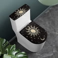 thumbnail image 3 of HELLHERO Comfortable and Practical for Household Universal Lid Cover Set for Toilet Adjustable Stretch Stretch Fit Cosmic Astrology Theme, 3 of 8