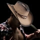 thumbnail image 5 of Sombrero de vaquero Gorras de jazz de moda Sombrero de caballero Moda de cuero para mujeres Hombres Adultos Unisex Vestir Festival de música de Marrón BLESIY sombrero de vaquero, 5 of 8