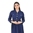 thumbnail image 4 of Vestido camisero con cinturón Roman Fashion /Juvenil, 3835 (Azul marino) azul marino CH, 4 of 5