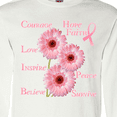 thumbnail image 4 of Inktastic Inspirational Breast Cancer Panel Long Sleeve T-Shirt, 4 of 5