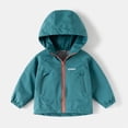 thumbnail image 2 of Agkizg Boys Waterproof Hooded Zip Up Jacket Lightweight Outdoor Casual Fall Coat, 2 of 4