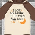 thumbnail image 4 of Inktastic I Love My Daddy to the Moon and Back Boys or Girls Long Sleeve Baby Bodysuit, 4 of 5