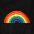 thumbnail image 2 of Dalix Rainbow Embroidered Cropped Flowy Soft Cotton Short Sleeve T Shirt Womens in Black XL X-Large, 2 of 5