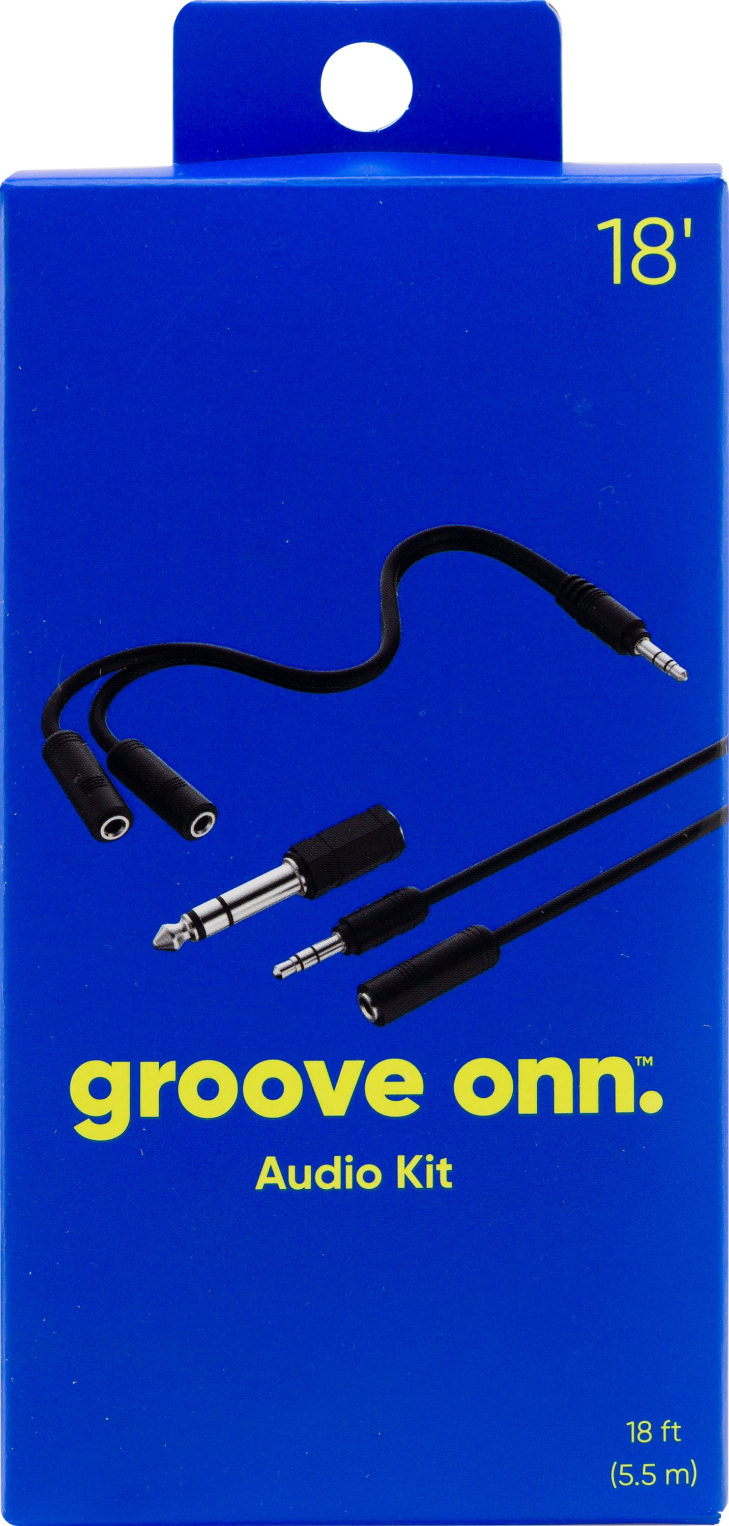 onn. 18' Audio Kit, 3.5mm Port