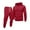 Red #2, variant on Zimjoy Mens Sweatsuits 2 Piece Set Gym Mens Track Suits 2 Piece Set Casual Hoodie and Sweatpants Set Fall Jogging Suit with Pockets, Dark Gray L