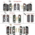 thumbnail image 2 of Clear Replacement ABXY Direction Keys SR SL L R ZR ZL Buttons w/Tools for Nintendo Switch/OLED Joycon, 2 of 9
