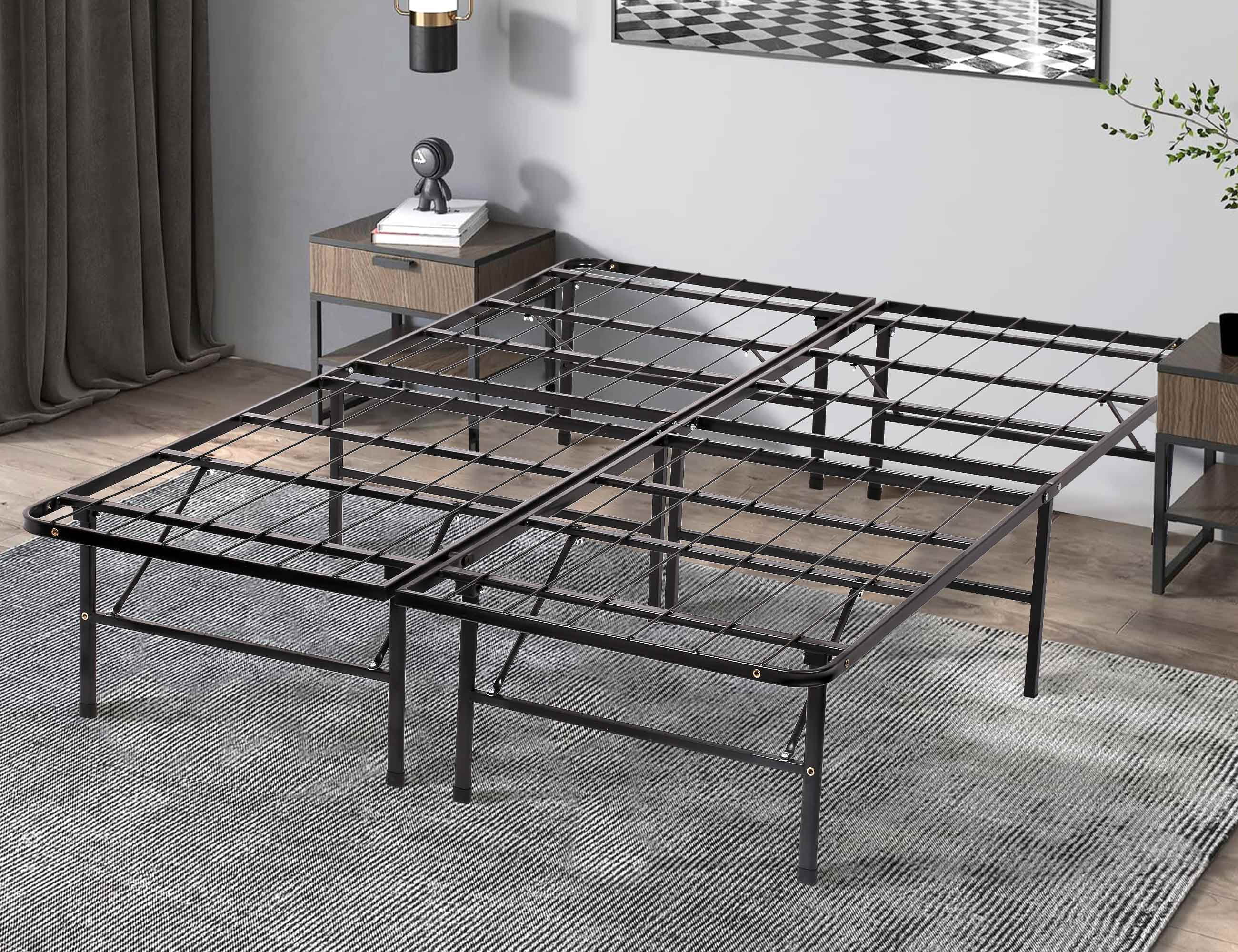 YRLLENSDAN Foldable Platform Full Size Bed Frame for Adults, 350LBS Capacity Rollaway Foding