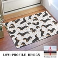 thumbnail image 3 of Dachshund and Heart Door Rugs,Washable Non Slip Door Mats Indoor,Decorative Door Mats,Entry Mat Indoor for Entrance,Bedroom,Kitchen,Bathroom,16"x24", 3 of 6