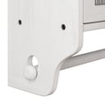 thumbnail image 5 of Cabinet, Wall Mounted with Double Glass Doors and Three Removable Shelves, Solid Wood Frame for Bathroom Kitchen Dining Room, White Washed, 5 of 8