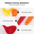 thumbnail image 5 of TABLZONE Set of 4 Translucent Silicone Soup Spoons, Non-Stick, , Assorted Colors for Kitchen and Dining, 5 of 7