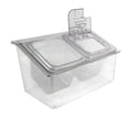 thumbnail image 5 of Tongina Chilled Condiment Server Bar Salad Taco Chilled Fruit Salad Platter Bar Garnish Holder Keeping Food Cool, Fresh 2 Slot, 5 of 8