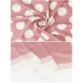 thumbnail image 4 of INSPIRE CHIC Women Polka Dots 35"x35" Large Square Scarf Satin Silk Like Head Wrap Bandanas Neck Scarves Pink 35.4x35.4", 4 of 6