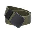 thumbnail image 4 of stanreset Men Boys Canvas Breathable Tactical Waist Belt with Plastic Buckle Solid Waist Strap Belts Rescue Rope Band, 4 of 9