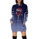 thumbnail image 1 of Vestido corto de sudadera con capucha y bolsillos con estampado navideño para mujer informal a la moda Pompotops  hdfakjf443, 1 of 6