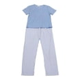 thumbnail image 1 of Pijama Secret Treasure Teen para Niña Playera Lisa Pantalón Rayado Azul Talla 12, 1 of 4