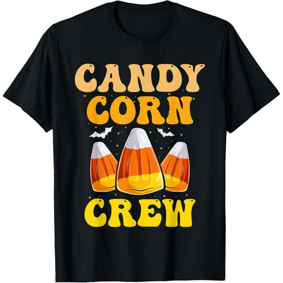 Playful Comfort Tee - Halloween Shirt For Kids Men Women, Candy Corn Crew Matching T-Shirt