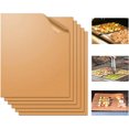 thumbnail image 4 of Juego de 5 alfombrillas para parrilla - Barbacoa antiadherente resistente, reutilizable y fácil de limpiar - Funciona en parrilla eléctrica Barbacoa de carbón a gas - 15.75 x 13 pulgadas, 4 of 5