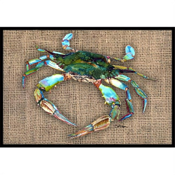 18 x 27 in. Burlap Crab Indoor Or Outdoor Mat