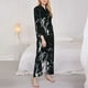 thumbnail image 3 of Balery New York City1 Conjunto de Pijama con Estampado para Mujer, Conjunto de Dos Piezas con Manga Larga, Ropa de Dormir Suave con Bolsillos, Pijamas Cómodos-Large, 3 of 7