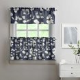 thumbnail image 2 of Country Boho Curtains 24" Short - 3 Panel Floral Farmhouse Set with Vintage Botanical Design, Rod Pocket, 2 of 6