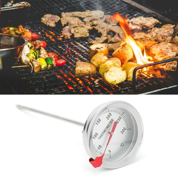 Termómetro para Freír de 50 Grados Celsius A 300 Grados Celsius, Herramienta de Medición de Acero Con esferra de 5 cm, inducción para Sartén de Aceite, Freír