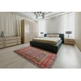 thumbnail image 4 of Ahgly Company Indoor Rectangle Mid-Century Modern Fire Brick Red Oriental Area Rugs, 3' x 5', 4 of 6