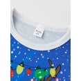 thumbnail image 4 of Christmas Family Pajama Matching Set Elk Print T-shirt Tree Pants, 4 of 9