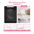 thumbnail image 3 of Asnews 13 Pcs Plastic Drawer Organizers Set, Makeup and Desk Drawer Organizer Trays, Vanity Organizer for Makeup, Jewelry, Bedroom, Bathroom, Office, 3 of 8