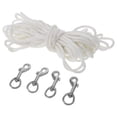 thumbnail image 3 of 1 Set Flag Rope Clips Flag Pole Accessories Sailing Rope Flag Cord Craft Rope Flag Pole For Rv Flag Pole Bracket Flag Rope And Clips Kit, 3 of 9
