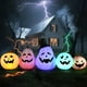 thumbnail image 5 of Luz LED inflada DomKom, 244 cm, diseño de calabaza para Halloween, 5 of 7