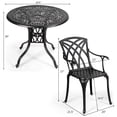 thumbnail image 2 of Topbuy 5-Piece Cast Aluminum Patio Dining Set Outdoor Conversation Set with 4 Chairs & Table, 2 of 5