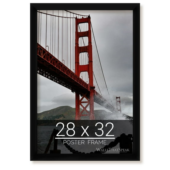 28x32 Black Picture Frame for Puzzles Posters Photos or Artwork