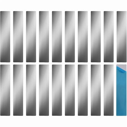 20pcs Adhesive Metal Plates for Magnetic Mount, with Strong Backing Magnets on Non-Steel Vents