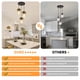 thumbnail image 3 of Lámpara Colgante de Cocina foucasal con 3 Luces, Negro, Ajustable, Estilo Rústico para Isla de Cocina, Comedor, Dormitorio y Sala, 3 of 8