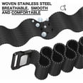 thumbnail image 3 of Compatible with Apple Watch Band 38mm 40mm 41mm 42mm 44mm 45mm, Stainless Steel Strap with Magnet for iWatch Series SE/7/6/5/4/3/2/1,Black,38/40/41mm, 3 of 5