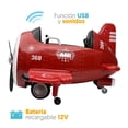 thumbnail image 4 of Montable eléctrico Apache Avion Rojo 12V con Control Remoto, 4 of 4
