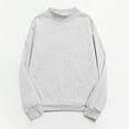 thumbnail image 2 of UJNDER Women's Crewneck Sweatshirt Basic Pullover Long Sleeve Casual Comfortable Top for Everyday Fall Winter White XXXL, 2 of 6