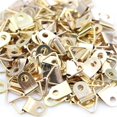 thumbnail image 2 of 10/100PCS Golden Triangle D-Ring Hanging Picture Oil Painting Mirror Frame Hooks Hangers Home Accessories, 2 of 4