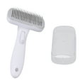 thumbnail image 1 of Self  Pet Brush, Button  Cat Hair Removal Slicker Comb Time Saving  For Home For Cats Steel Wire Rubber Head Gray, 1 of 8