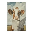thumbnail image 2 of BZSMCE Kitchen Towels Creative Cow Red Newpaper Pattern Durable Kitchen Towel, 2 of 7