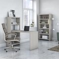 thumbnail image 2 of Bureau par kathy ireland Echo Bibliothèque Bureau avec Rangement en Sable Gris, 2 of 7
